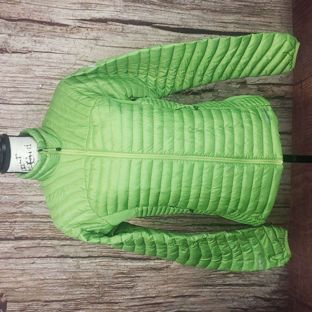 Eddie Bauer First Ascent Microtherm Down Jacket, medium, green